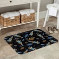 thumbnail image 7 of Picia Space Rockets Pattern Flannel Doormat – 16x24 Inch Non-Slip Indoor Mat, Absorbent & Quick-Dry Rug for Entryway, Bathroom, Kitchen, and Bedroom, Machine Washable, 7 of 7