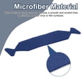 thumbnail image 4 of Uxcell 20 piezas de rasqueta de vinilo de 5 pulgadas, fieltro de microfibra autoadhesivo precortado para herramienta de aplicación de rasqueta, azul, 4 of 7