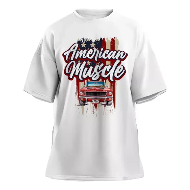 Remorque American Muscle AMM1300 échelle 1/18 Avec Drapeau Patriotique – Neuve