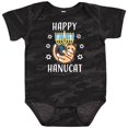 thumbnail image 3 of Inktastic Happy Hanucat with Menorah Boys or Girls Baby Bodysuit, 3 of 5