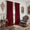 Burgundy Red, variant on SNITIE Crushed Velvet Rod Pocket Curtains, 2 Panels Luxurious Thermal Insulated Soundproof Drapes, Soft Durable Light-Filtering Window Treatments for Living Room Bedroom