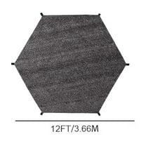 Sun Shade, InsCrazy Trampoline Sun Shade Cover 8ft 10ft 12ft 14ft Sun-Protection Trampolines Antis Trampoline Cover Accessories for Outdoor Backyard Playground 142" x 142"