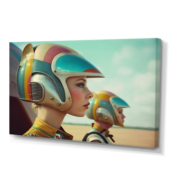 Designart Futuristic Fashion For Woman II Canvas Wall Art