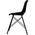 thumbnail image 4 of Beaumont Lane Metropolitan Living Leather Side Chair in Black, 4 of 8