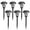 Black, variant on FKHouse 6-Pack Solar Pathway Lights, Landscape Lights, Metal Automatic Solar Lights