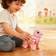 thumbnail image 4 of Interactive Pull String Bunny With Flashing Lights And Music For Toddlers Early Learning And Sensory Development Purdue Education Surveying in Early America Geography Education Tasting Education, 4 of 8