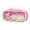 #A01-Pink, variant on Large Capacity Pencil Case, Translucent Pink PVC Pouch with Handle, Waterproof Single Layer Pen Bag for Students Office School Supplies Stationery Organizer