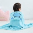 thumbnail image 4 of Toallas de baño de animales con capucha para bebé, albornoz de playa para natación grande, ultra suave, regalo de ducha perfecto para niños de 0 a 5 años - azul claro-azul claro- Sincero Electrónica, 4 of 5