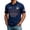 Dark Blue, variant on Zimjoy Men's USA Soccer Jersey Polo Shirts 2026 Country Team Short Sleeve Henley Fan International Football Polo Shirt Retro Streetwear Top Red L