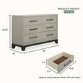 thumbnail image 5 of Evolur Remy Double Dresser, Light Ash, 5 of 6