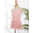 thumbnail image 4 of Alvivi Kids Girls Camisole Ballet Dance Tutu Dress Gymnastics Skirted Leotard Performance Dancewear Pink 11-12, 4 of 7