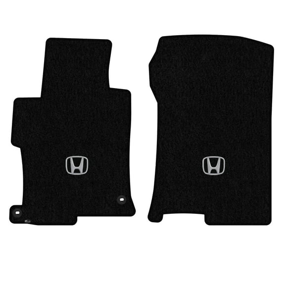Lloyd Mats LogoMat Custom-Fit 2PC Carpet Floor Mats for 2013-2017 Honda Accord Coupe, Black