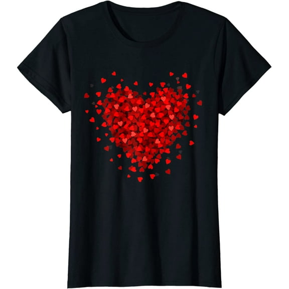 Love Heart Graphic Valentine's Day T-Shirt