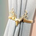 thumbnail image 3 of SPRING PARK Curtain Tiebacks, Metal Elk Leaves Window Curtain Ties Backs for Curtains Style Curtain tie Backs Decorative Curtain Holdbacks for Home, 3 of 7