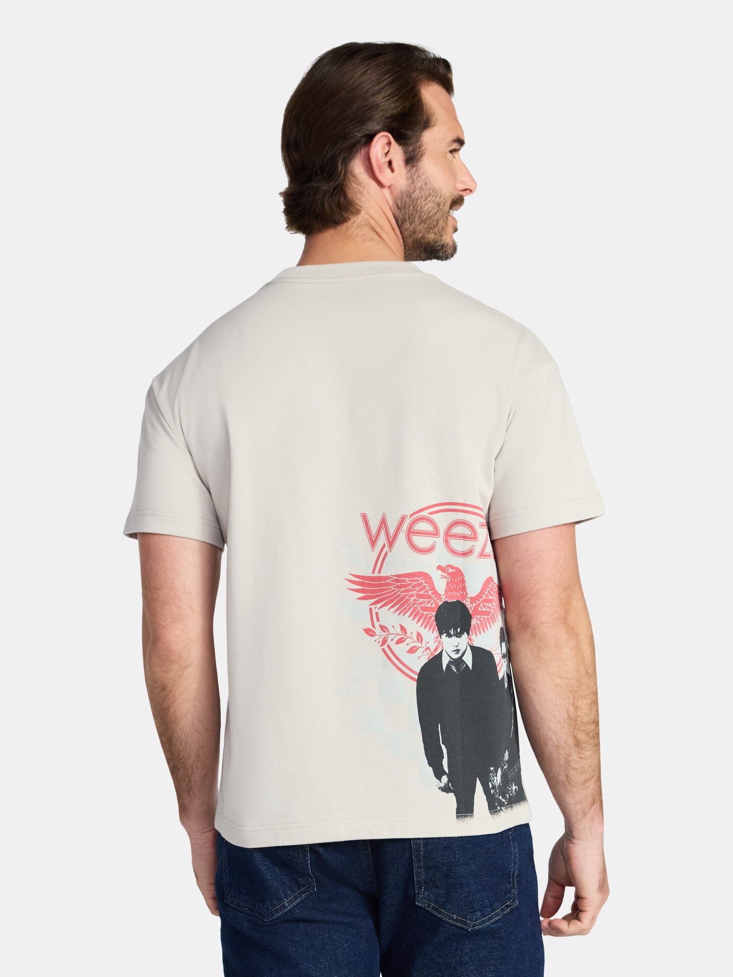Weezer Men's and Big Men's Boxy Fit Graphic Tee, Sizes XS-3XL