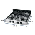 thumbnail image 3 of Parrilla de gas de sobreponer 4 quemadores, inox, Foset, 3 of 4