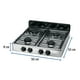 thumbnail image 3 of Parrilla de gas de sobreponer 4 quemadores, inox, Foset, 3 of 4