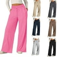 thumbnail image 5 of High Waist Baggy Sweatpants for Women Drawstring Wide Leg Joggers Workout Athletic Pants with Pockets for Casual Wear, 5 of 8