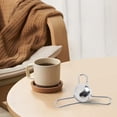 thumbnail image 3 of 1pcs Espresso Coffee Ice Ball Stainless Steel Whiskey Chilling Stone With Holder 12x12x4cm 12x9x4cm Coffee Tool Parts, 3 of 11