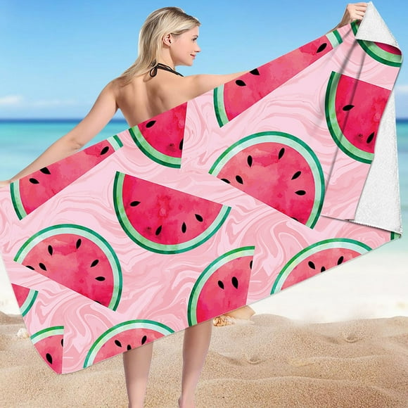 Dvkptbk Beach Towel Microfiber Beach Towels Super Lightweight Colorful Bath Towels Sandproof Beach Blanket Multi-Purpose Towels for Travel Swimming Pool 30x60 Inch Beach Accessories