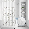 thumbnail image 2 of No Hook Shower Curtain, Sparrow Shower Curtains for Bathroom with See Through Top Window, Spring Birds on The Branches Vintage Country Waterproof & Washable Bath Curtain Small Stall 36"x78", 2 of 9