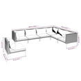 thumbnail image 4 of vidaXL 7 Piece Garden Lounge Set with Cushions Poly Rattan Dark Grey, 4 of 4