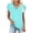 Mint Green, variant on Staron Women's Casual Tops V-Neck 3/4 Sleeve Loose Blouse Shirt Basic Comfy Relaxed Fashion Tee, Pink 3XL