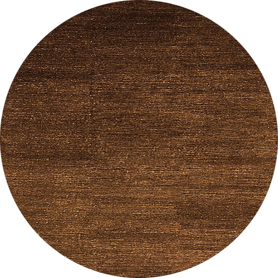 Ahgly Company Indoor Round Oriental Orange Industrial Area Rugs, 3' Round