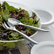 Visions 10 Heavy Weight Silver Plastic Serving Spoon - 72/Case