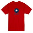 thumbnail image 1 of Teeblox T-shirt Rouge pour Hommes avec Graphique de Lune dans l'Espace et Citation "Lunatique", 1 of 1