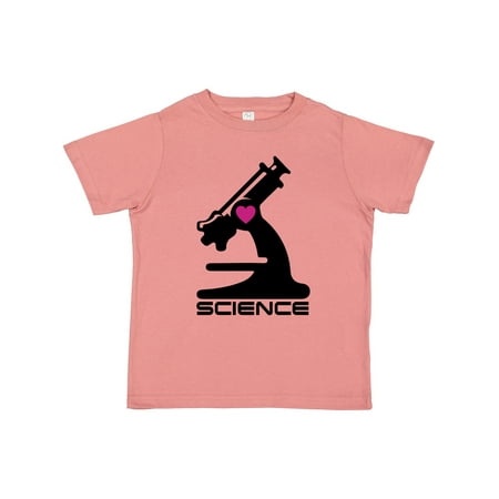 

Inktastic Love Science Microscope and Heart Gift Toddler Boy or Toddler Girl T-Shirt