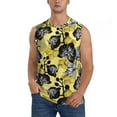 thumbnail image 3 of Uemuo Orchids Flowers Pattern Men's Sleeveless T-Shirt,Muscle Athletic Tank Top, Moisture-wicking Quick-dry Breathable Classic Tee Top for Gym Run Outdoor Sports-XX-Large, 3 of 8