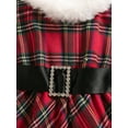 thumbnail image 5 of Suealasg Baby Girls Christmas Romper Dress Newborn Girls Fall Clothes 3 6 12 18 24 Months Infant Girls Plaid Print Long Sleeve Romper Bodysuit Headband, 5 of 8