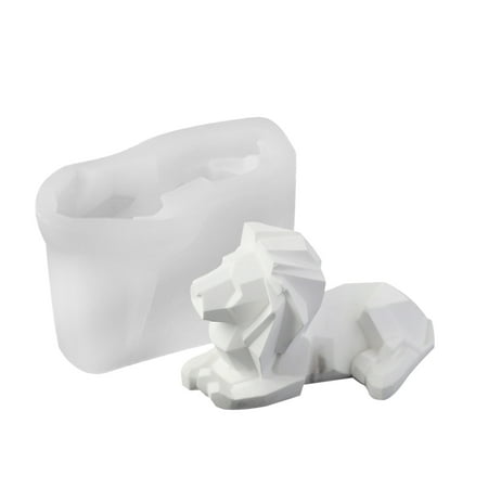 

Geometric Lion Candle Mold Chocolate Silicone Mold for DIY Craft