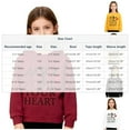 thumbnail image 5 of Bixock Toddler Boys and Girls Tops,Kids Long Sleeve Tops Valentine Letter Print Fleece Lined Round Neck Sweatshirt for Boys Girls 2-12Y Tops, 5 of 5