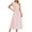 Pink dress for Fashion Women, variant on Women's Trendy Long Maxi Dress Polka Dot Short Sleeve V Neck Dress Boho Ruffle Flowy Hem Retro relaxed Clothing Fashion Summer Navy XL