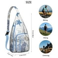 thumbnail image 2 of 4-Pockets Cross Body Bags for Woman Men,Cute Sea Life Sling Bag Chest Bag with Adjustable Strap Women's Crossbody Bags for Outdoors Hiking Traveling, 2 of 3