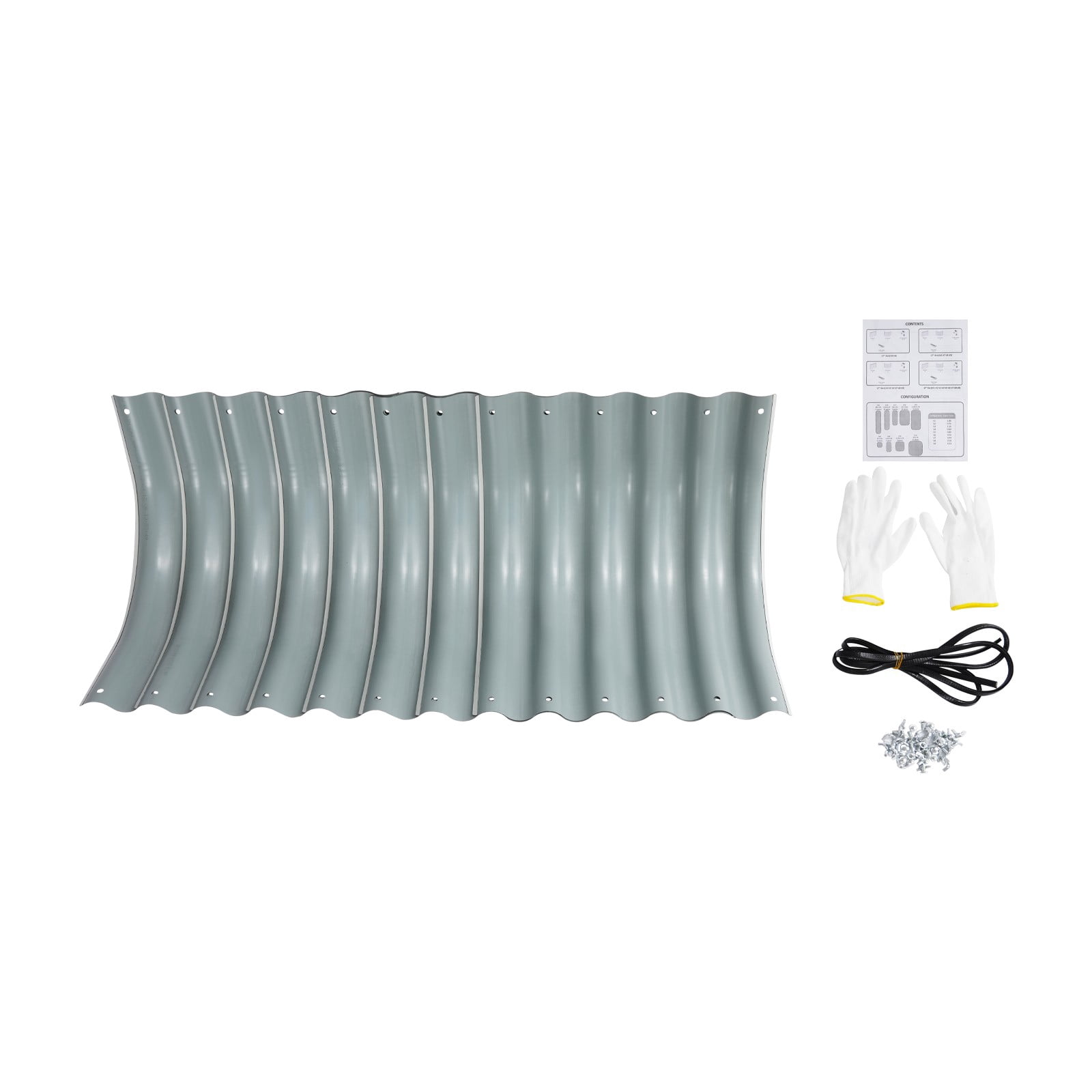 DENEST 2-Pack Round Raised Garden Bed for Outdoor Planting and Balcony Use