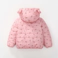 thumbnail image 4 of Abtuhar Toddler Kids Boys Girls Fall Winter Hooded Casual Outerwear and Jackets Printed Ear‑shape Detail Padded Warm Coat, 4 of 4