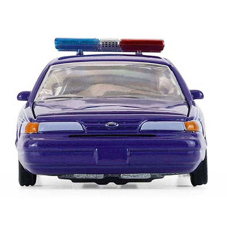 1992 Ford Crown Victoria Lowrider Blue with Graphics and Lightbar