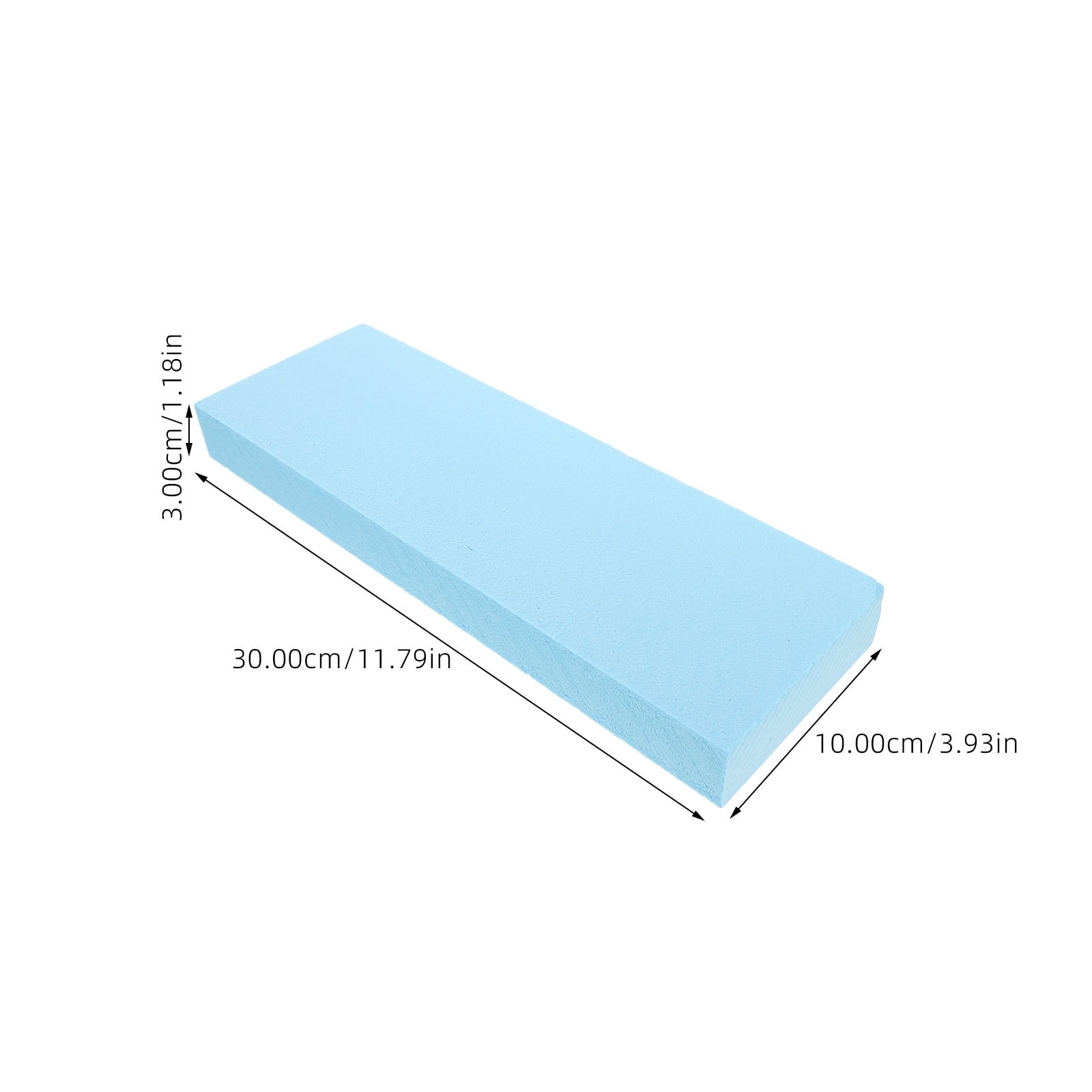 RENACLIPY Blue Craft Foam Block For Model Building 4Pcs 11.8X3.9X1.2In