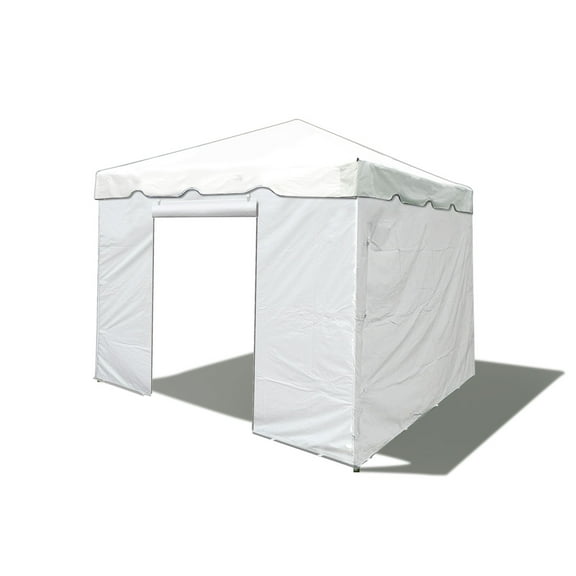 Party Tents Direct Weekender West Coast Frame Party Tent with Sidewalls, White, 10 ft x 10 ft