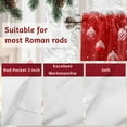 thumbnail image 7 of Christmas Ball Valances for Windows, 54 x 18in, Winter Snowflakes Watercolor Red Snowing Rod Pocket Kitchen Valance Curtain Light Filtering Window Treatments for Living Room Bedroom, 1 Panel, 7 of 7
