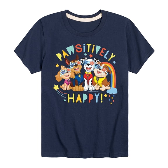 Paw Patrol - Pawsitively Happy - Toddler And Youth Short Sleeve Graphic T-Shirt