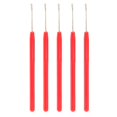 thumbnail image 1 of Becaristey 5 Pcs Outils de Crochet pour Extensions de Cheveux Micro Anneau Rouge 5 Pcs 1ensemble, 1 of 1