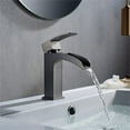thumbnail image 4 of Vinnova 102111-BAF-GM Liberty Single-Handle Basin Bathroom Faucet, Gun Metal, 4 of 5