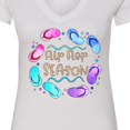 thumbnail image 4 of Inktastic Flip Flop Season Women's V-Neck T-Shirt, 4 of 5