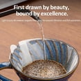 thumbnail image 4 of Misright Portable Ceramic Pouring Over Dripper Blue Glazed Finish Balanced Coffee Flows, 4 of 17