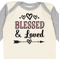 thumbnail image 4 of Inktastic Blessed and Loved Baby Girl Girls Long Sleeve Baby Bodysuit, 4 of 5