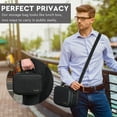 thumbnail image 4 of Bolsas de Cuero PU a Prueba de Olores con 10 Accesorios, Estuche Portátil a Prueba de Olores con Cerradura y Gran Regalo para Mujer, Contenedores de Caja a Prueba de Olores de 9 X 6 X 4 Pulgadas (Negro), 4 of 5